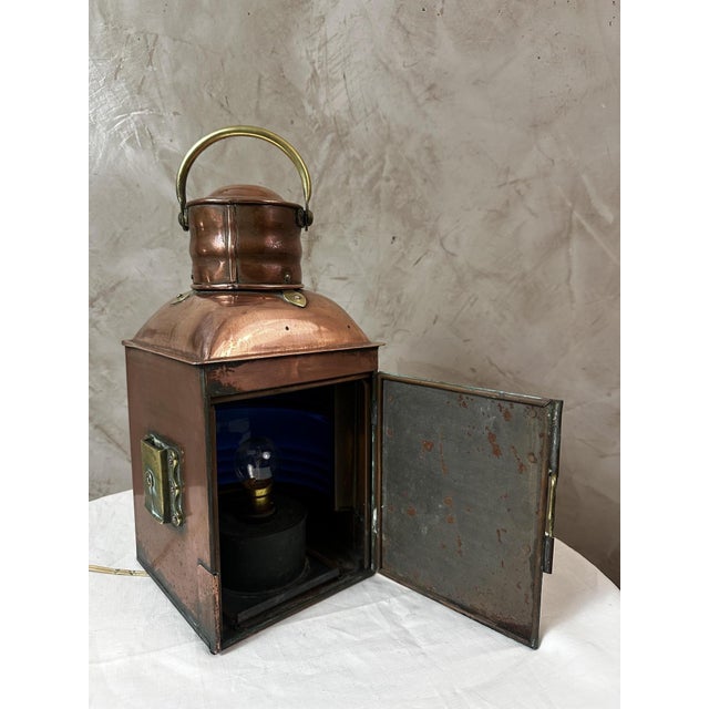 Copper Boat Lantern, 1890s For Sale - Image 9 of 15