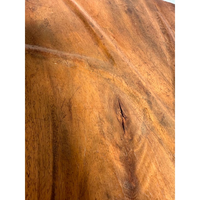 Vintage 1960s Mid Century Hand Carved Folk Art Acadia Root Coffee or Side Table For Sale - Image 9 of 12