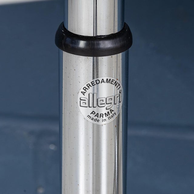 Metal Vintage Italian Graduated Telescopic Tables by Arredamenti Allegri, 1970, Set of 2 For Sale - Image 7 of 18