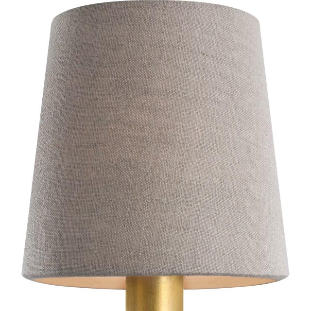 Transitional Visual Comfort Signature 5" Natural Linen Empire Shade For Sale - Image 3 of 3