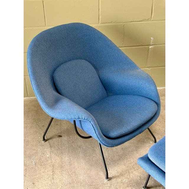 Set of Womb Chair and Ottoman by Eero Saarinen for Knoll International, 1960 For Sale - Image 16 of 18