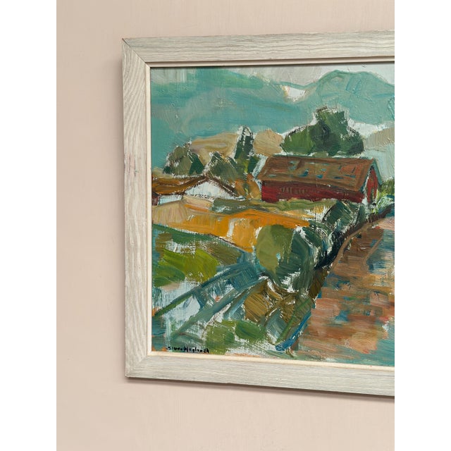 Sture Haglundh, Landscape, 1950s, Oil Painting on Panel, Framed For Sale - Image 5 of 18