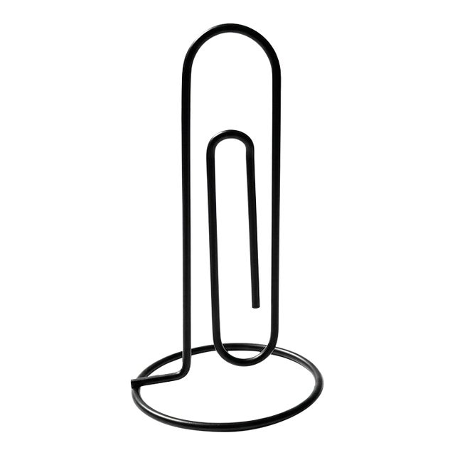 Large Black Metal Paperclip - Letter or Note Holder For Sale