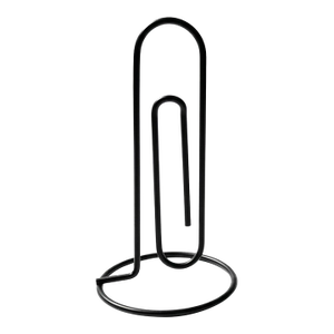 Large Black Metal Paperclip - Letter or Note Holder