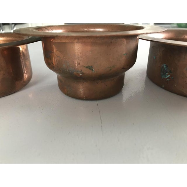 Vintage Copper Bowls, 1950s, Set of 3 For Sale - Image 9 of 16