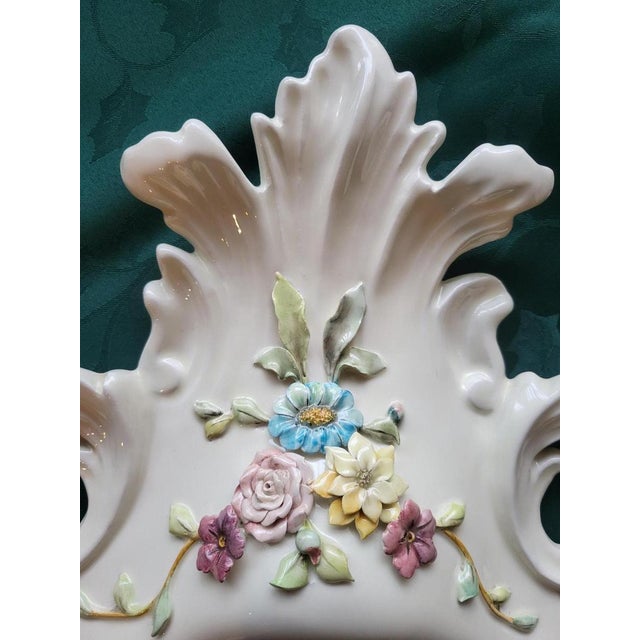 Ceramic Mirror by Corvi for La Farnesiana Parma, 1950 For Sale - Image 6 of 18