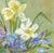 American Vintage Still Life -- Yellow & Blue Floral by Doro For Sale - Image 3 of 8