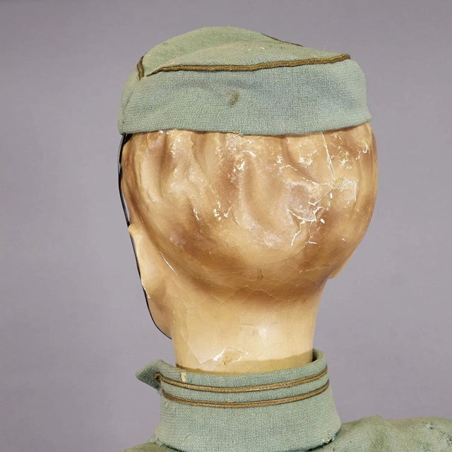 Gray 1930s Antique Hotel Page Automaton For Sale - Image 8 of 12