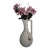 Large Off-White Textured Ceramic Floor Vase or Amphora With a Single Side Handle For Sale