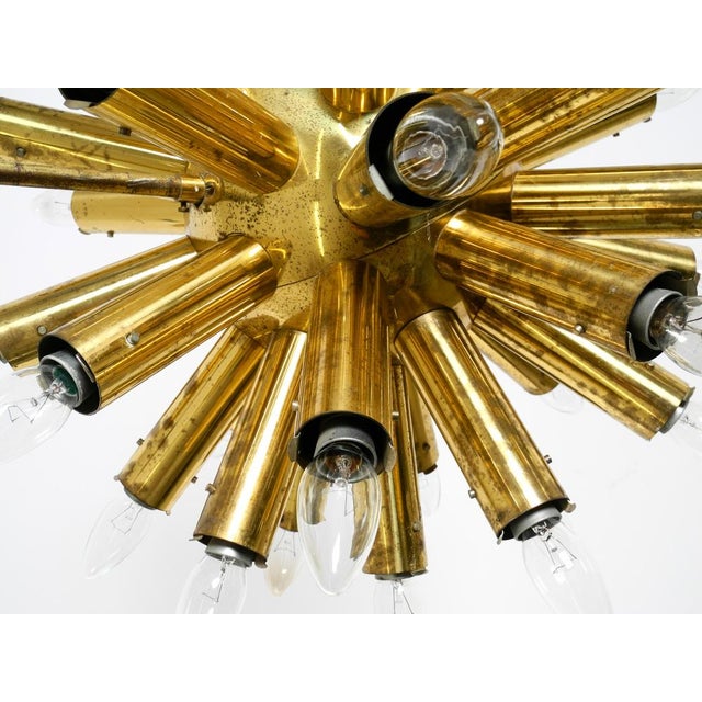 Space Age Brass Ceiling Lamp from J.T. Kalmar, 1960s For Sale - Image 18 of 18