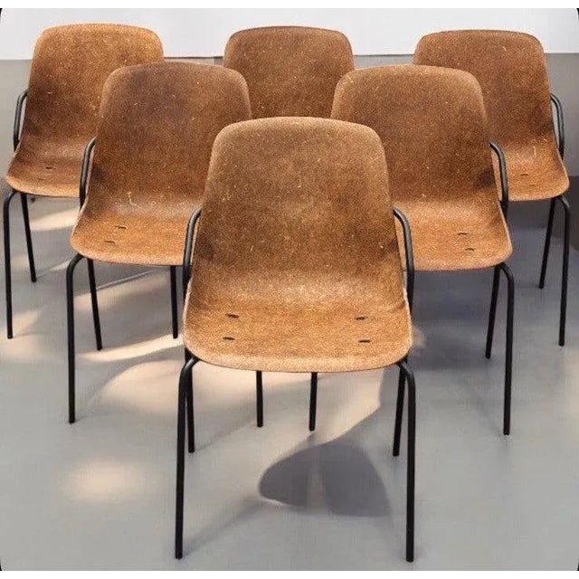 Stacking Hemp Chairs from Vepa, Set of 6 For Sale - Image 14 of 14