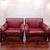 A Pair of Rare Vintage Cabot Wrenn Full Grain Leather Club Chairs & Pottery Barn Ottoman For Sale - Image 12 of 12