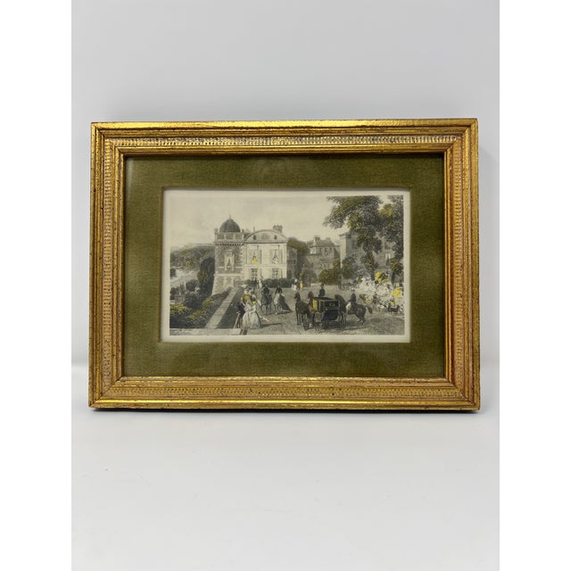 Late 20th Century Pair of 19th Century Hand-Tinted European Lithographs in Gilt Frames For Sale - Image 5 of 9
