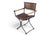 Vintage Baroque Revival Brown Campaign Armchairs With X Frame - A Pair For Sale - Image 12 of 17