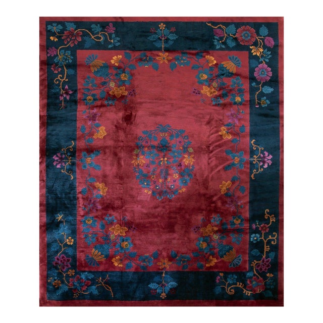 1920s Chinese Art Deco Carpet ( 8'3'' x 9'7'' - 252 x 292 ) For Sale