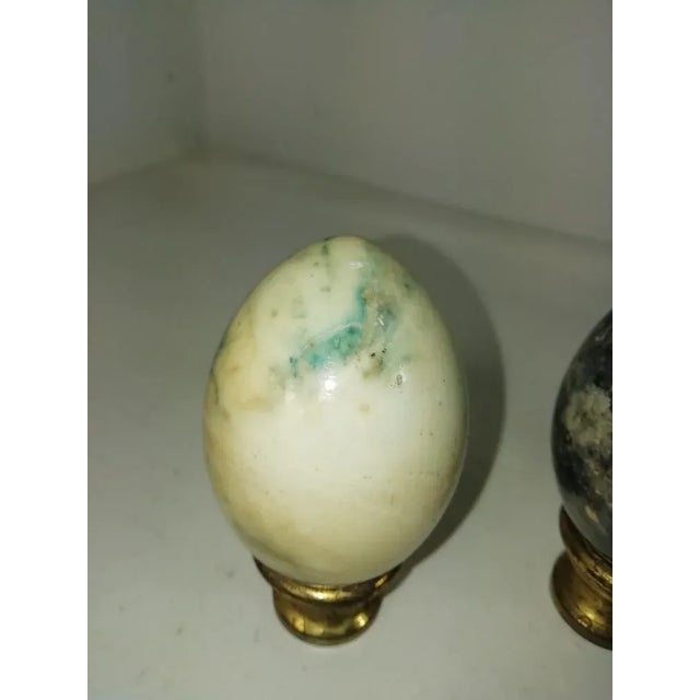 1960s Volterra Alabaster Eggs, 1960s, Set of 3 For Sale - Image 5 of 8