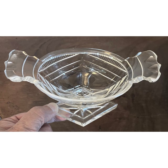 Antique 19th Century Georgian Anglo Irish Cut Glass / Crystal Salt Cellar For Sale - Image 12 of 16
