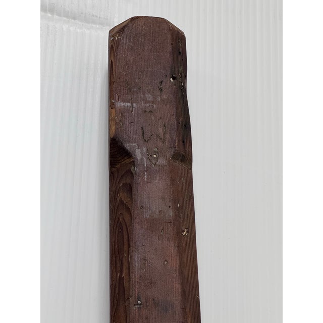 Early 20th Century Antique Structural Single Bed Frame Post For Sale - Image 5 of 12