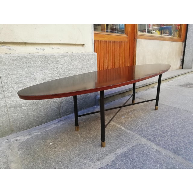 Vintage Scandinavian Longboard Coffee Table, 1950s For Sale - Image 14 of 14