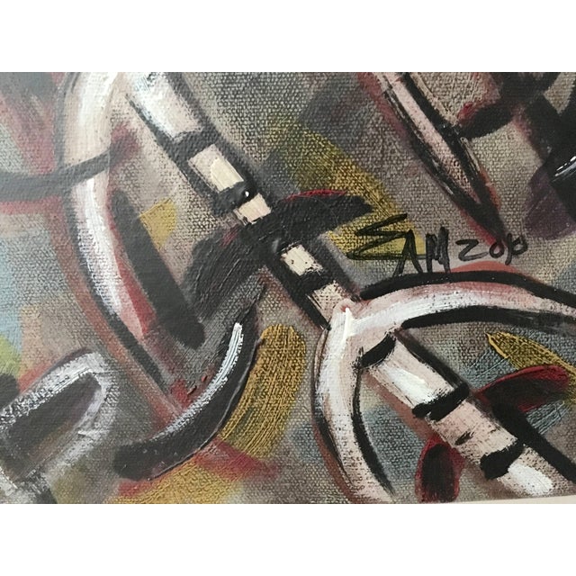 Modern Emilio Adan Martinez, Cuban Artist Emilio Martinez Untitled Painting For Sale - Image 3 of 6