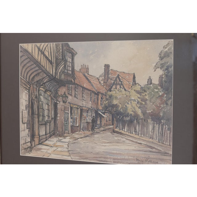 Mary Williams, English Country Scenes, 1970s, Paint, Set of 4 For Sale - Image 6 of 11