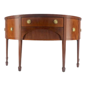 Baker Demilune Mahogany Federal Style Sideboard