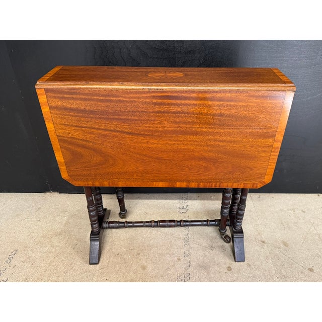 Antique Edwardian Sutherland Table, 1900s For Sale - Image 12 of 12