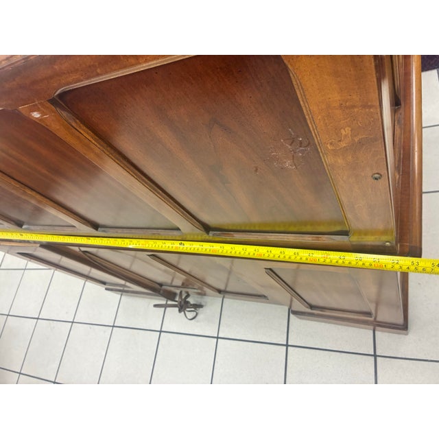 Auburn Vintage Oak Secretary Desk For Sale - Image 8 of 12