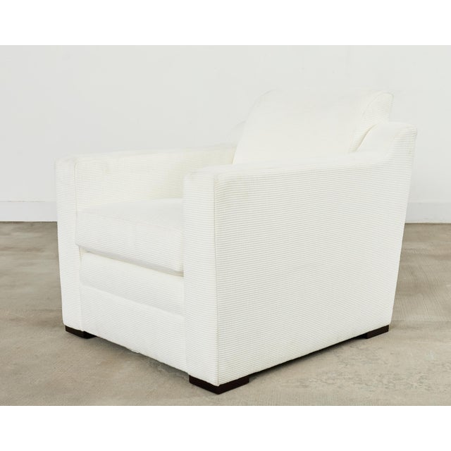 Early 21st Century Ralph Lauren Italian Upholstered Raymond Club Chair For Sale - Image 5 of 18
