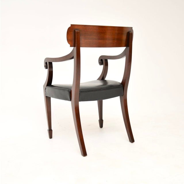 1900 - 1909 Antique Swedish Inlaid Armchair, 1900 For Sale - Image 5 of 10