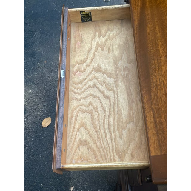 Mid-Century Maddox of Jamestown Mahogany Slant Front Secretary Desk For Sale - Image 14 of 18
