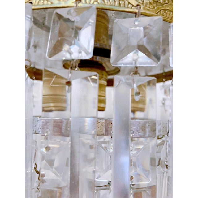Vintage Italian Upside Down Layered Cake Rim Chandelier For Sale - Image 9 of 11