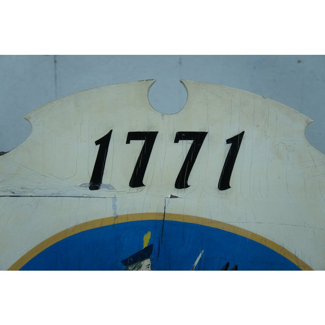 Antique Col Ebenezer Crafts Publick House Hotel Advertisement Sign For Sale - Image 4 of 12