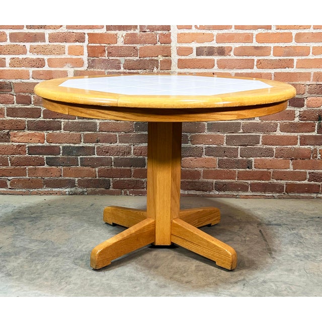 1980s Vintage c.1980's Danish Modern Gangso Mobler Tile Dining Table and 5 Chairs - Set of 6 For Sale - Image 5 of 11