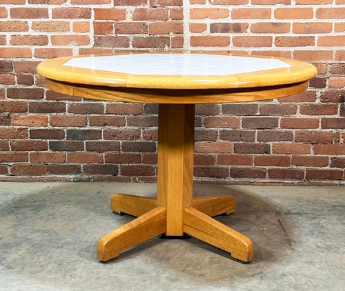 Vintage Danish Modern Gangso Mobler Tile Dining Table and