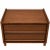 2000 - 2009 Mid Century Style Modern Walnut Nightstands. - Pair For Sale - Image 5 of 6