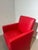 Vintage Red Armchairs, Set of 6 For Sale - Image 3 of 5