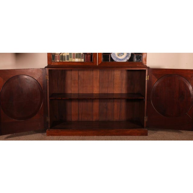 18 Century Hepplewhite Bookcase in Mahogany, 1775 For Sale - Image 15 of 16