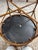 Olive Butler Specialty Co. Hand-Painted Tooled Leather & Iron Drum Accent Table For Sale - Image 8 of 9