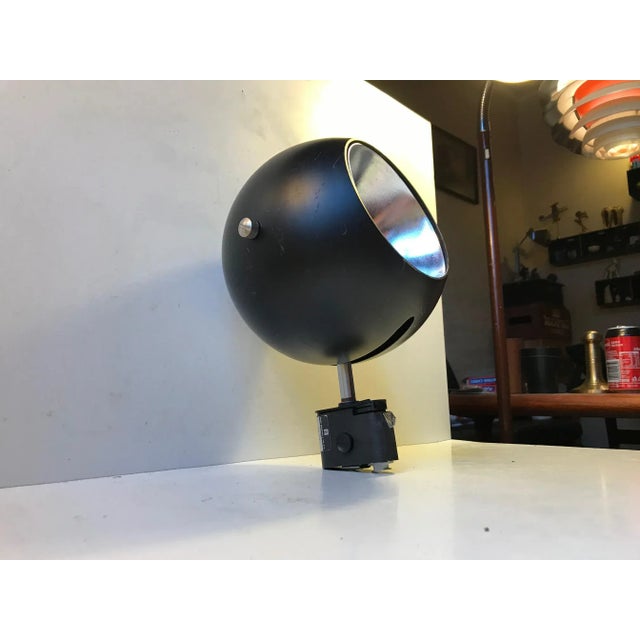 Black Ball Wall Sconce from Louis Poulsen, Denmark, 1970s For Sale - Image 9 of 9