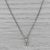 Modern 0.21ct Small Igi Diamond Solitaire Pendant Necklace 18k White Gold 16.5" For Sale - Image 3 of 6