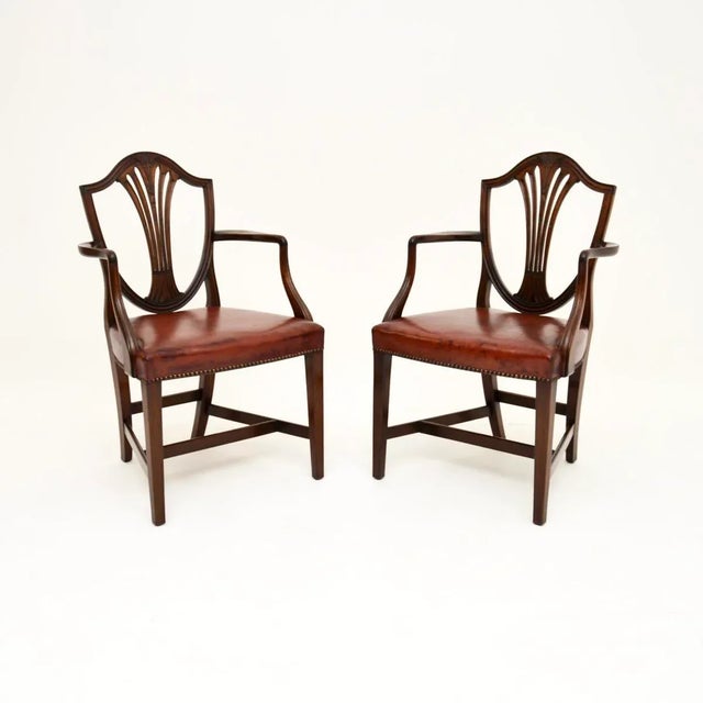 Antique Georgian Carver Armchairs, 1900s, Set of 2 For Sale - Image 9 of 9