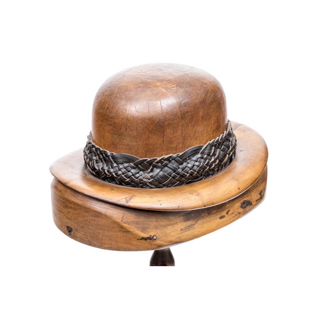 W. Plant & Son Antique English Milliner’s Hat Block Form on Stand For Sale In New York - Image 6 of 11