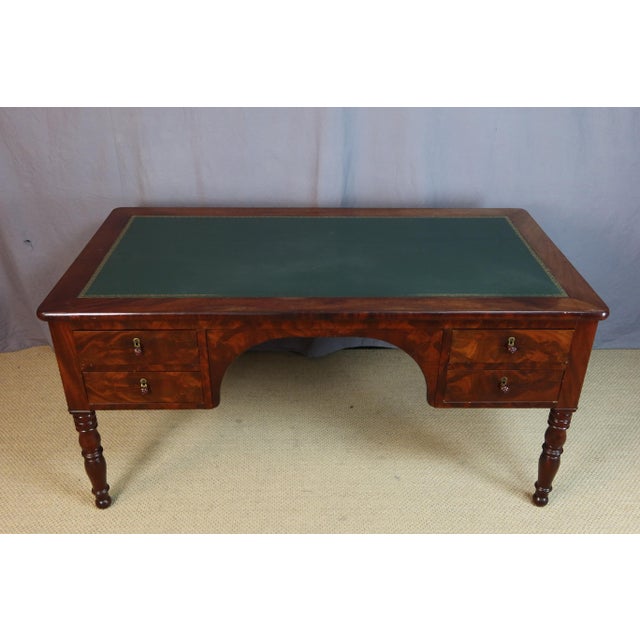 Antique Flat Desk in Wood, 1800s For Sale - Image 12 of 16