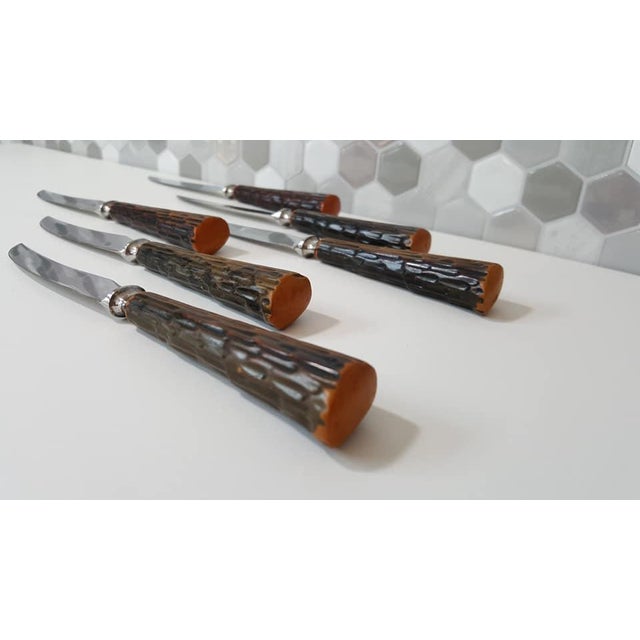 Vintage 1960s Washington Serrated Blades Steak Knives Set of 6