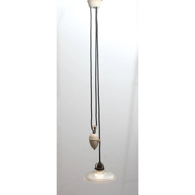 Art Nouveau Pendant Lamp from Holophane, 1920s For Sale - Image 10 of 15