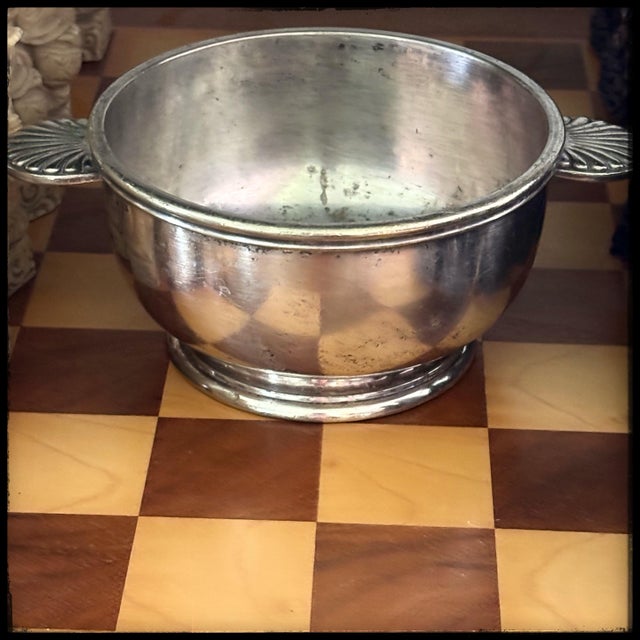 Wallace Silversmiths 1920s Silver Plate Bowl Trinkets- Antique Continental Leland Hotel For Sale - Image 4 of 8