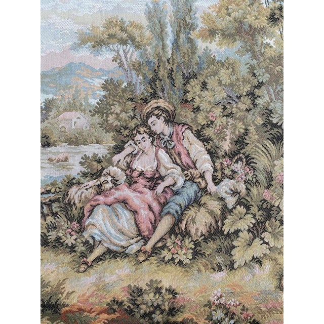 French Aubusson Jaquar Tapestry, 1980s For Sale - Image 6 of 17