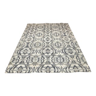 8ft 1in X 9ft 8in Crate & Barrel Pietro Terrazzo Geometric Area Rug, Gray For Sale