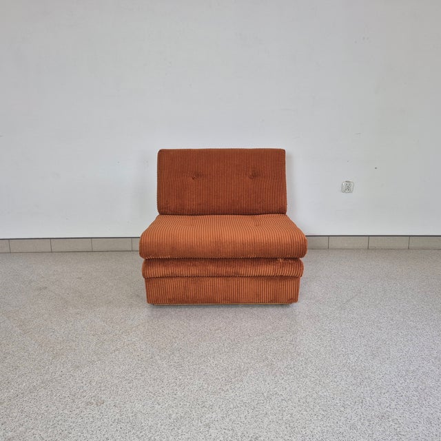 Expandable Lounge Chair with Sleeping Function, Germany, 1970s Dimensions: overall height – 80 cm seat height – 40 cm seat...